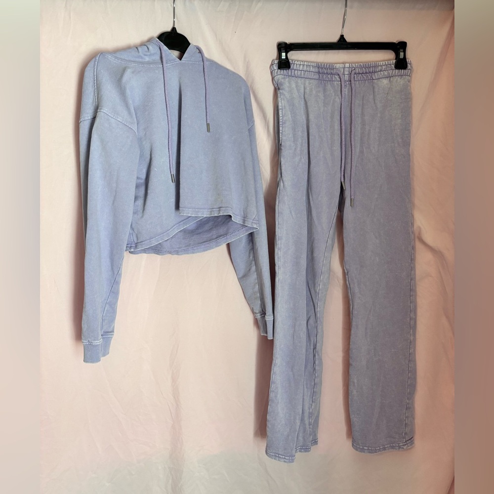 Purple cotton lounge set. Size small. 🌱
